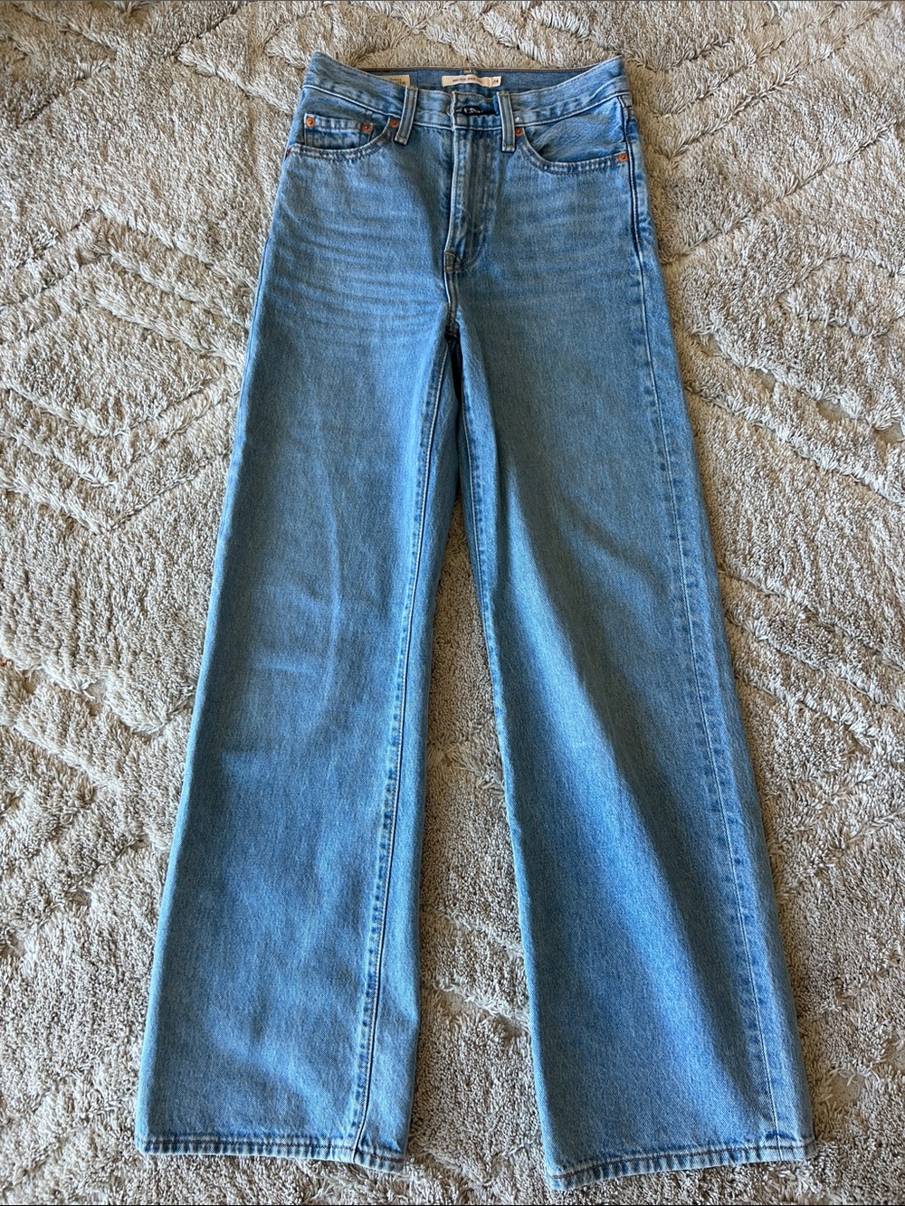 Levi's Light Blue High Rise Wide Leg Jeans